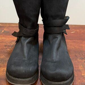 Women's Skechers Fleece Lined Boots Size 11 Black